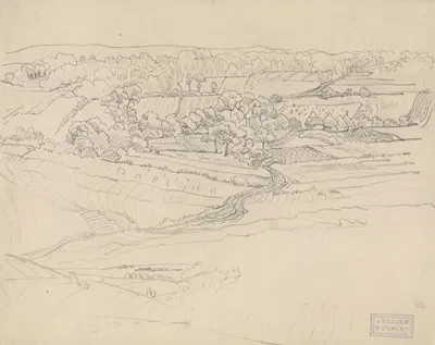Landschap met kronkelweg by Питер Дюпон, 1880-1911 — digital art print download