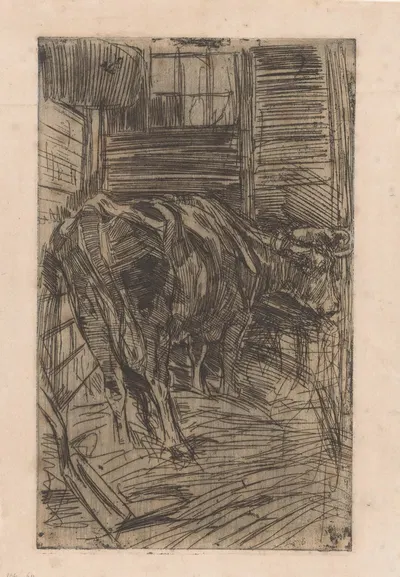 Os in een stal by Питер Дюпон, 1880-1911 — digital art print download