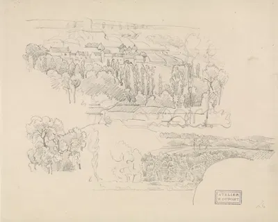 Twee landschappen by Питер Дюпон, 1880-1911 — digital art print download