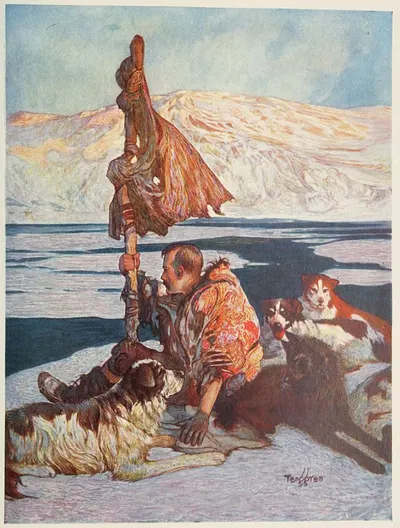 Adrift on an Ice-Pan by Gustaf Tenggren, 1924 — digital art print download
