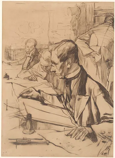 De pennelikkers by Pieter Josselin de Jong, 1885 — digital art print download