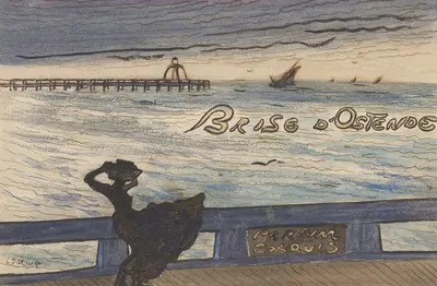 Brise d'Ostende. Parfum exquis by Léon Spilliaert, 1900-1901 — digital art print download