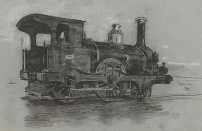 Locomotief by Питер Йосселин де Йонг — digital art print download
