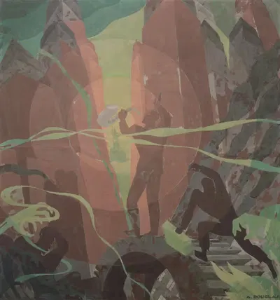 Aspects of Negro Life; Song of the Towers by Aaron Douglas, 1934 — digital art print download