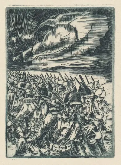 На марше by Алойс Вах, 1922 — digital art print download
