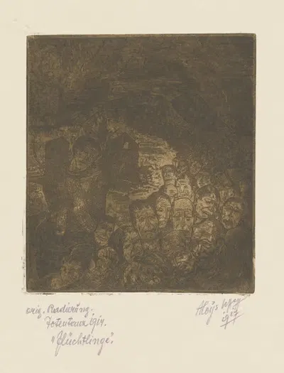 Беженцы by Алойс Вах, 1922 — digital art print download