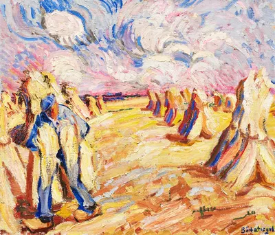 Поле урожая by Петер Август Бёкстигель, 1912 — digital art print download
