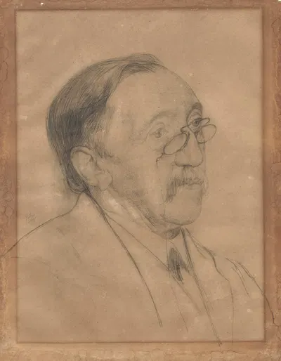 Portrait of professor H.G. van de Sande Bakhuyzen by Питер Йосселин де Йонг, 1898 — digital art print download