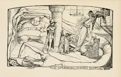 The Guardians caught Napping by Henry Justice Ford, 1905 — digital art print download