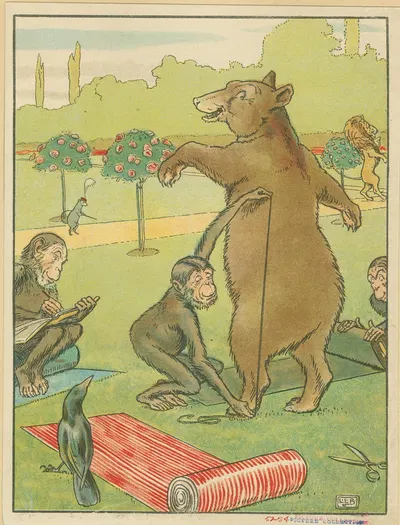 Медведь измеряется. by Леонард Лесли Брук — digital art print download