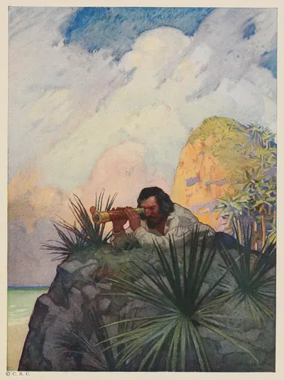 Я лег на живот на землю и начал искать место by Ньюэлл Конверс Уайет, 1920 — digital art print download