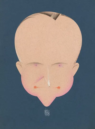 Кальвин Кулидж by Паоло Гарретто, 1927 — digital art print download