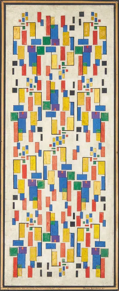 Цветовой дизайн для камина by Тео ван Досбург, 1917 — digital art print download