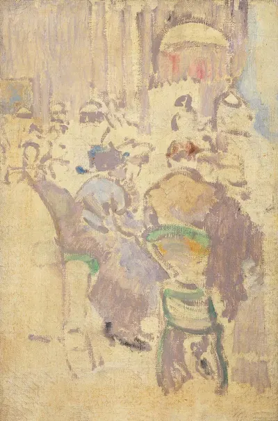 Café Interior, Baccarat, Dieppe by Walter Richard Sickert — digital art print download