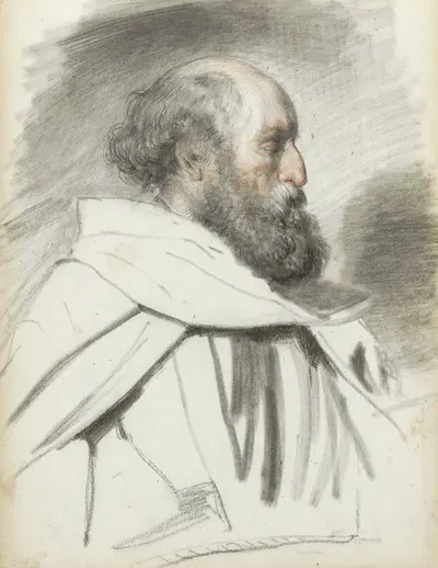 Monnik met een baard by Рейньер Крейвангер, 1822-1880 — digital art print download