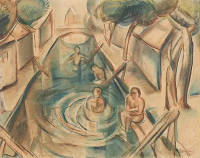 Купальня в Хевизе by Йожеф Эгри, 1930–1939 — digital art print download