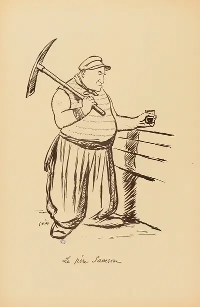 Le père Samson by Georges Goursat (Sem), 1919 — digital art print download