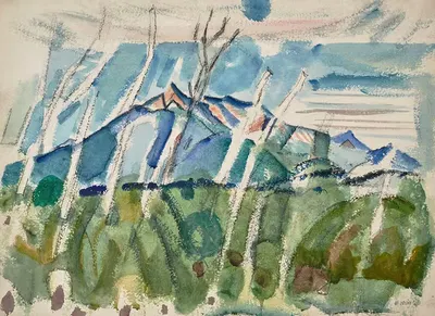 Чокоруя с мёртвыми деревьями, Белые горы, Н.Х. by Джон Марин, 1926 — digital art print download