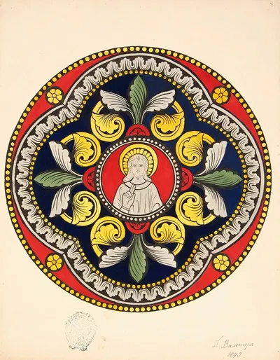 Класимаали, эскиз с Христом by Лилли Вальтер, 1893 — digital art print download