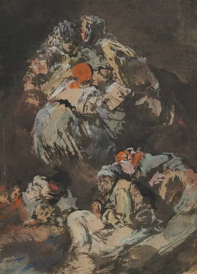 Figures by Eugenio Lucas Velázquez, 1850–1860 — digital art print download