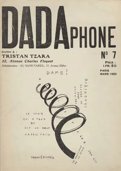 Дадафон by Тристан Цара, 1920 — digital art print download
