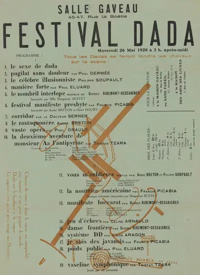Фестиваль Дада by Тристан Цара, 1920 — digital art print download