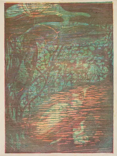 Испуганная Нимфа by Поль Херрманн, 1896 — digital art print download