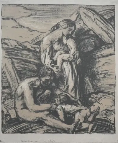 Идиллия by Чарльз Хаслвуд Шеннон, 1905 — digital art print download