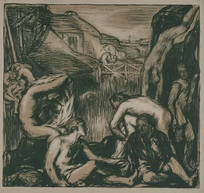 Мельничный пруд by Чарльз Хаслвуд Шеннон, 1905 — digital art print download