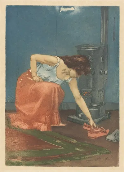 Тапочки by Шарль Мерин — digital art print download