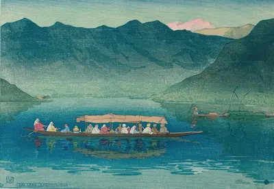 Озеро Дал, Кашмир by Чарльз Уильям Бартлетт, 1916 — digital art print download