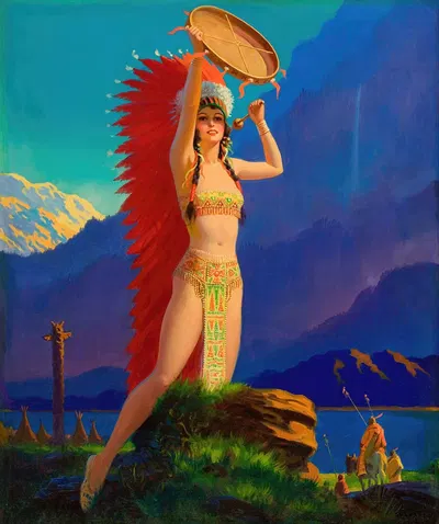 Королева горных племен by Эдвард Мейсон Эгглестон, 1935 — digital art print download