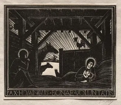 Рождественские подарки; Рассвет by Эрик Гилл, 1916 — digital art print download