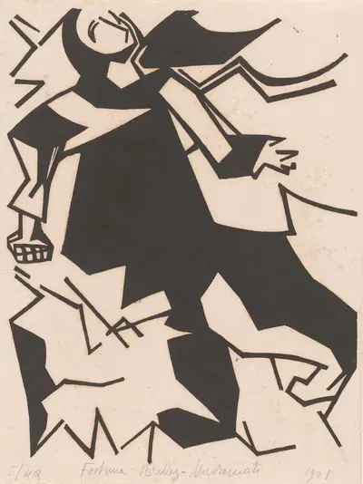 Compositie met figuur by Fortuna Brulez-Mavromiati, 1921 — digital art print download