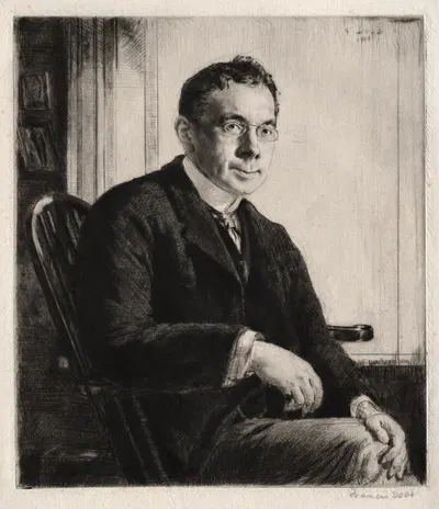 Campbell Dodgson by Francis Dodd, 1908 — digital art print download