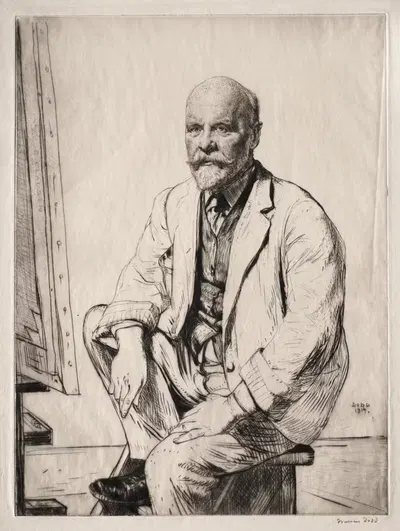 Сэр Джордж Клауссен by Фрэнсис Додд, 1914 — digital art print download