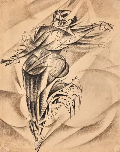 Этюд для Фигуристки или Шести дней by Феликс Дель Марль, 1913 — digital art print download