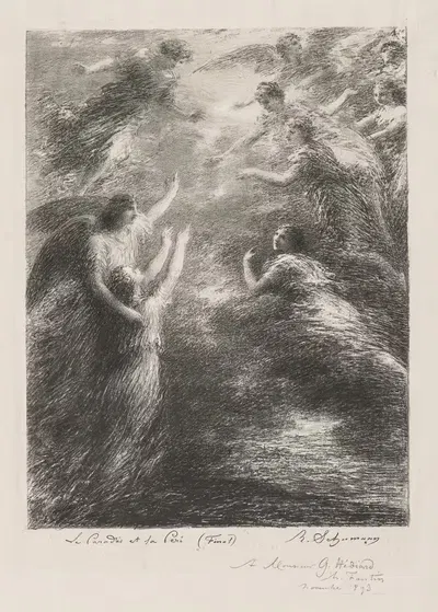 Рай и Пери by Анри Фантен-Латур, 1893 — digital art print download