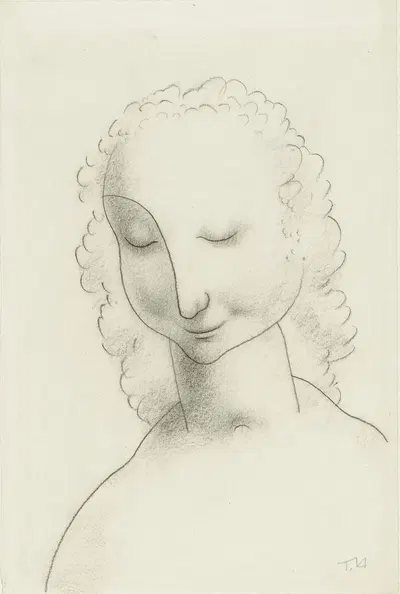 Woman's head by Тинус ван Дорн, 1930-1939 — digital art print download
