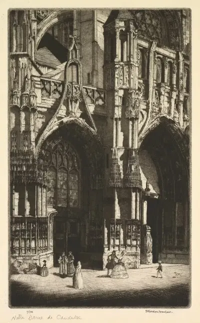Нотр-Дам де Кодебек by Герберт Гордон Уорлоу, c. 1930 — digital art print download