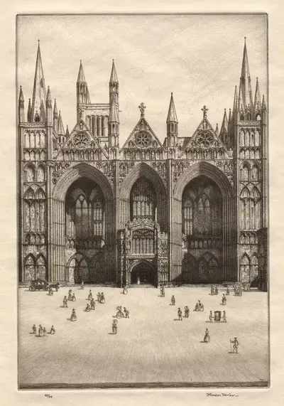 Питерборо by Герберт Гордон Уорлоу, c. 1930 — digital art print download