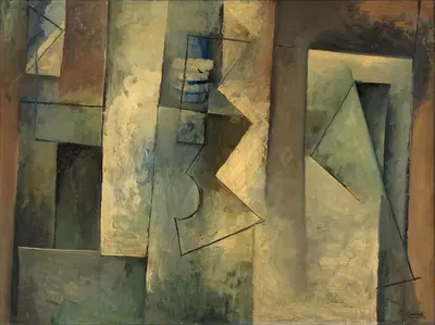 Без названия (Коричневая композиция II) by Юла Чаповал, 1948 — digital art print download