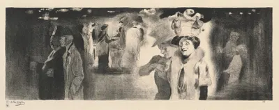 A Night Scene by John Copley, 1910 — digital art print download