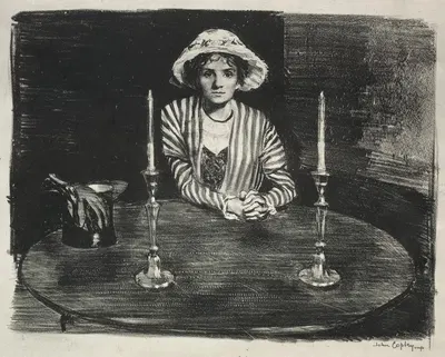 Study No. 4; Waiting by John Copley, 1924 — digital art print download