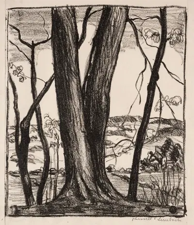 Холм by Рассел Т. Лимбах, c. 1926 — digital art print download