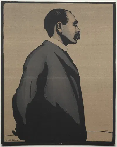 Rudyard Kipling by William Nicholson, 1900 — digital art print download
