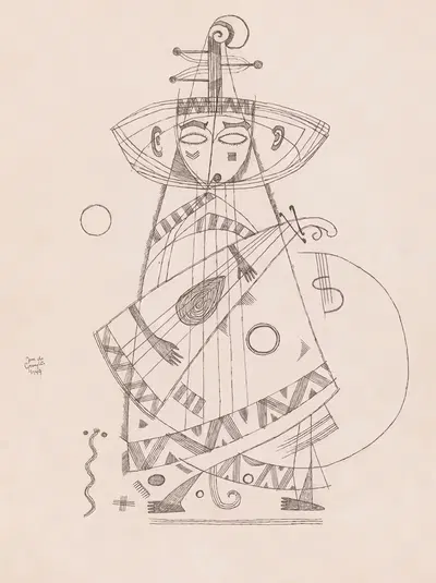 Игра на струнах by Ян де Груйтер, 1949 — digital art print download