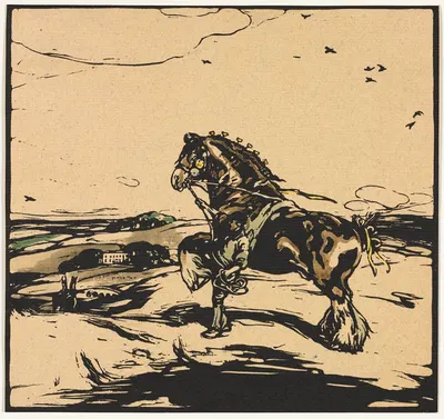 The Shire Horse by William Nicholson, 1904 — digital art print download