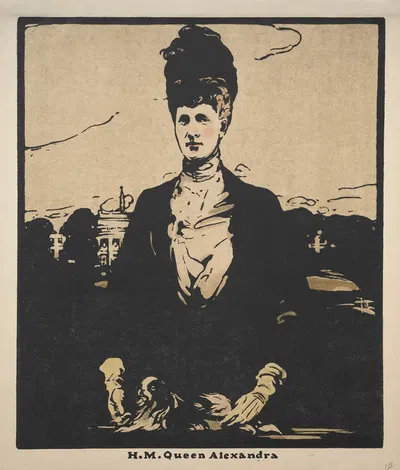 H. M. Queen Alexandra by William Nicholson, 1899 — digital art print download