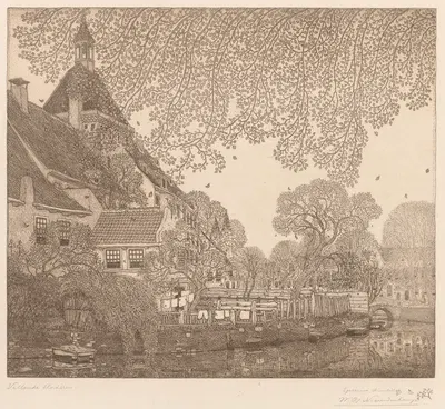 Падающие листья, Аммерсфорт by Вейнанд Отто Ян Нивенкамп, 1907-1908 — digital art print download